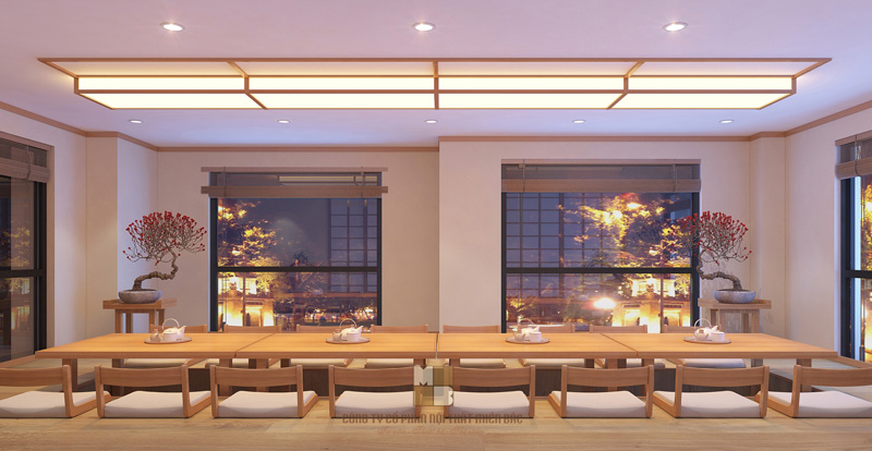 Thiết kế nội thất nhà hàng kiểu Nhật Haru sang trọng - Phòng VIP 4 - H2